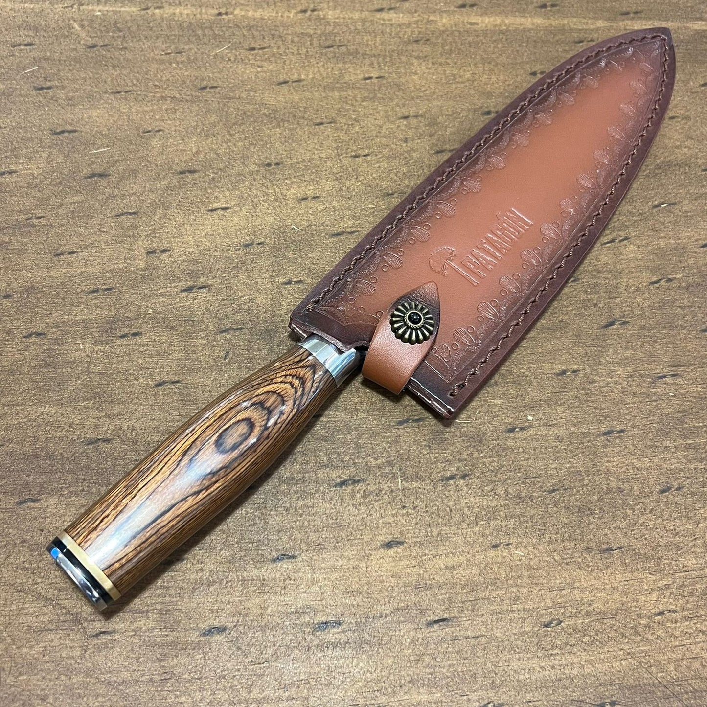 Funda Cuero Patagón Para cuchillo Chef