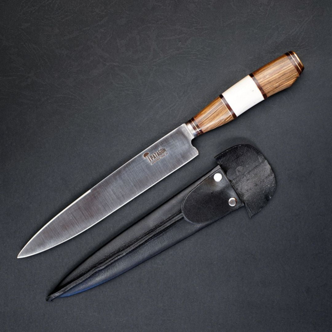 Cuchillo Artesanal Hueso Madera 20 cm