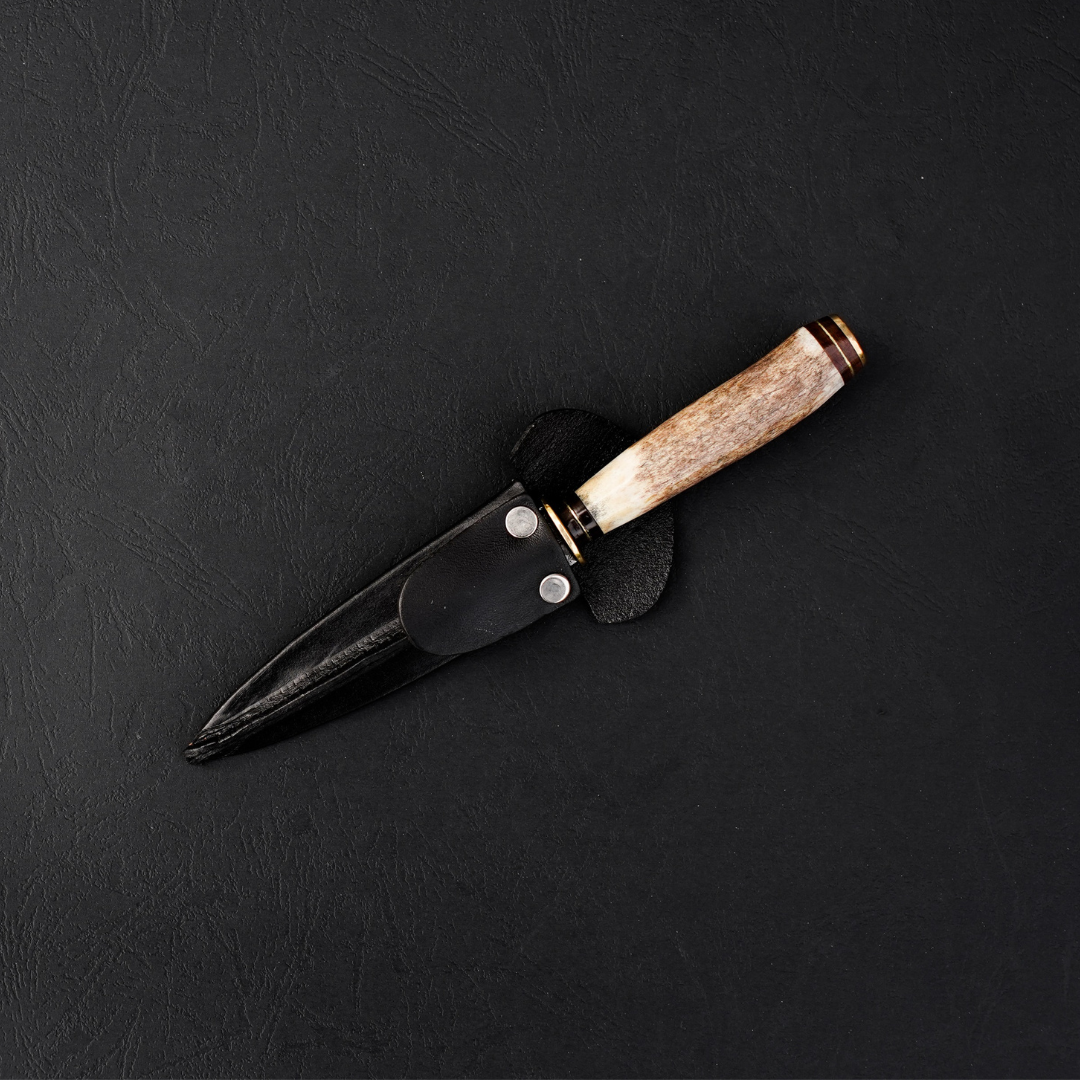 Cuchillo mini Bowie Damasco 67 capas hoja 8,5 cm