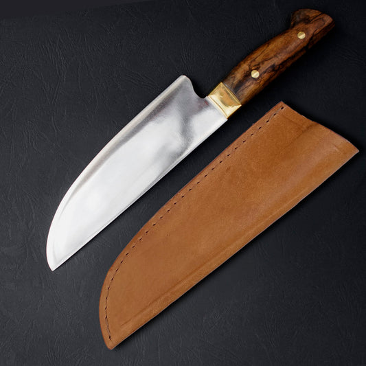 PUMA CONCOLOR - Cuchillo Carnicero INOX. Artesanal hoja 20 cm LEGADO