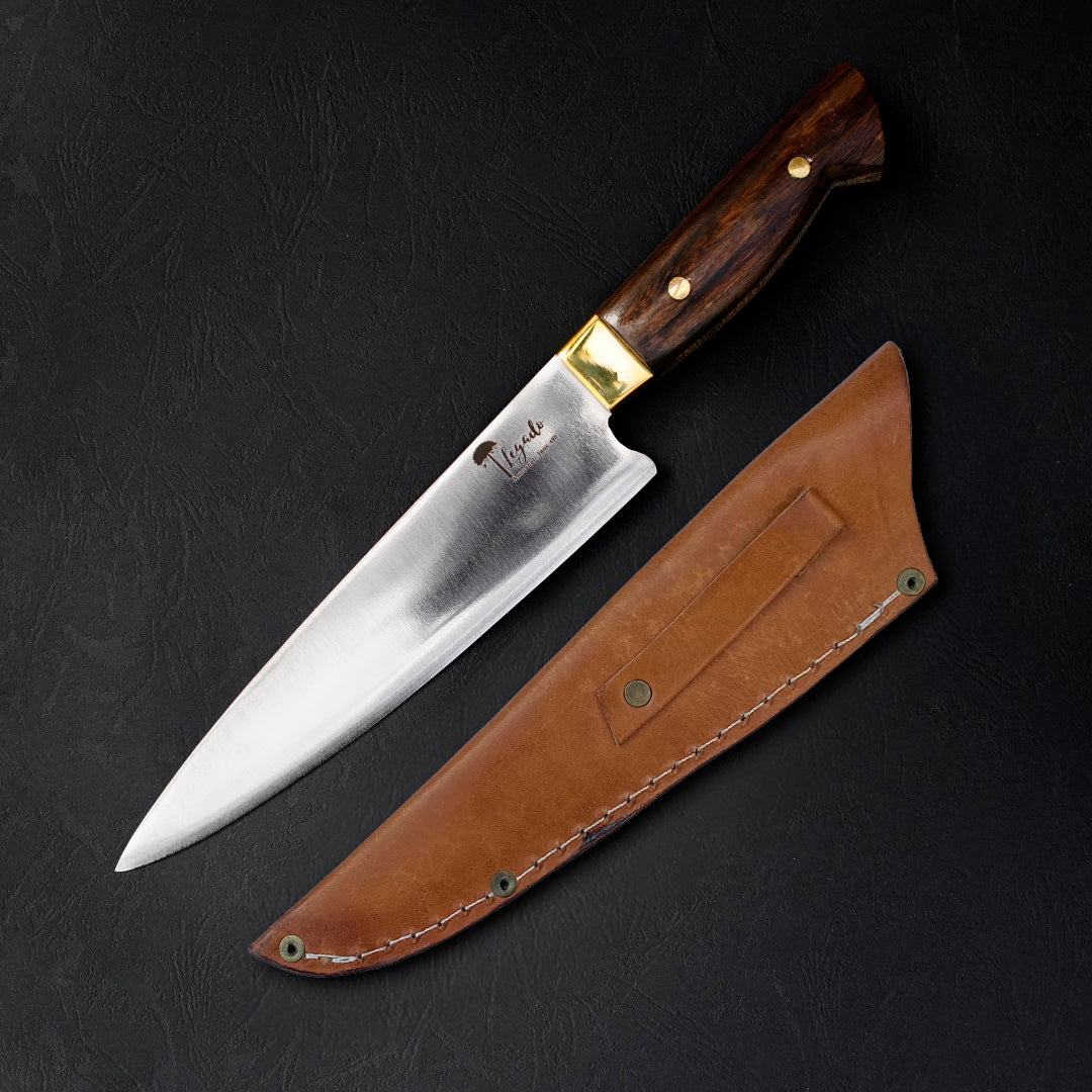 Cuchillo Artesanal premium madera nativa hoja 20 cm LEGADO