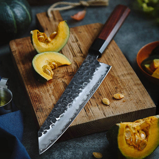 Cuchillo Kiritsuke Chef Japonés Patagon Damasco 67 capas hoja 20  cm