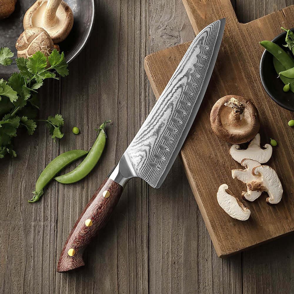 ARCILLA - Cuchillo Chef Damasco 67 capas hoja 20 cm LEGADO (7707657764966)