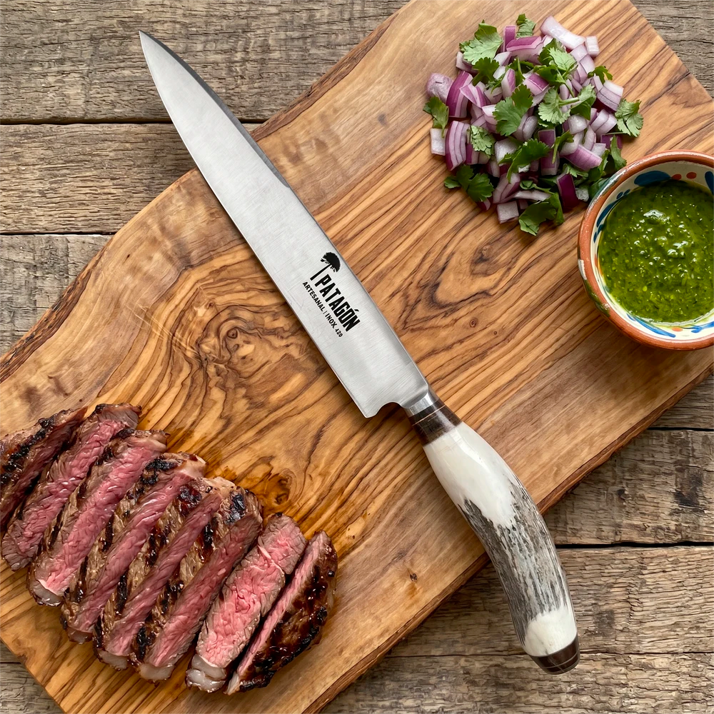 Cuchillo Parrillero Artesanal hoja 20 cm - GAUCHO (7756897615974)