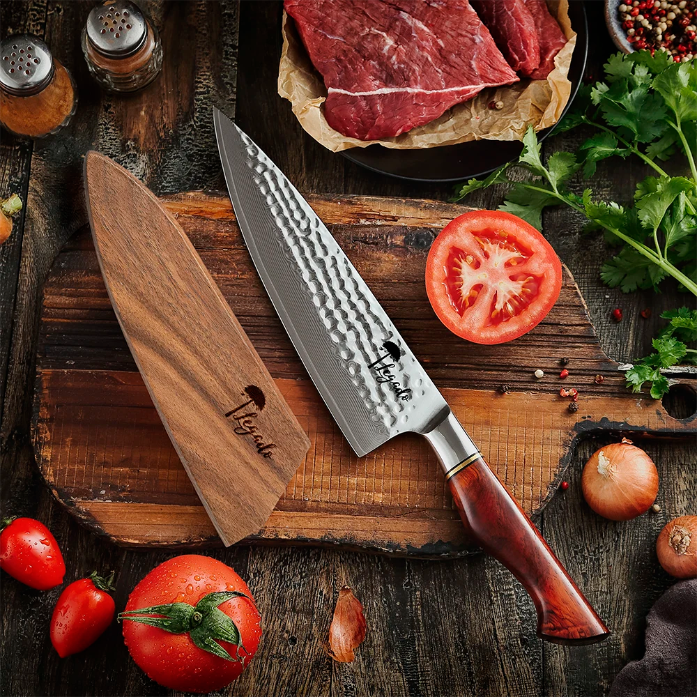 Cuchillo Chef PRO Damasco 73 capas hoja 20 cm - APELLINADO