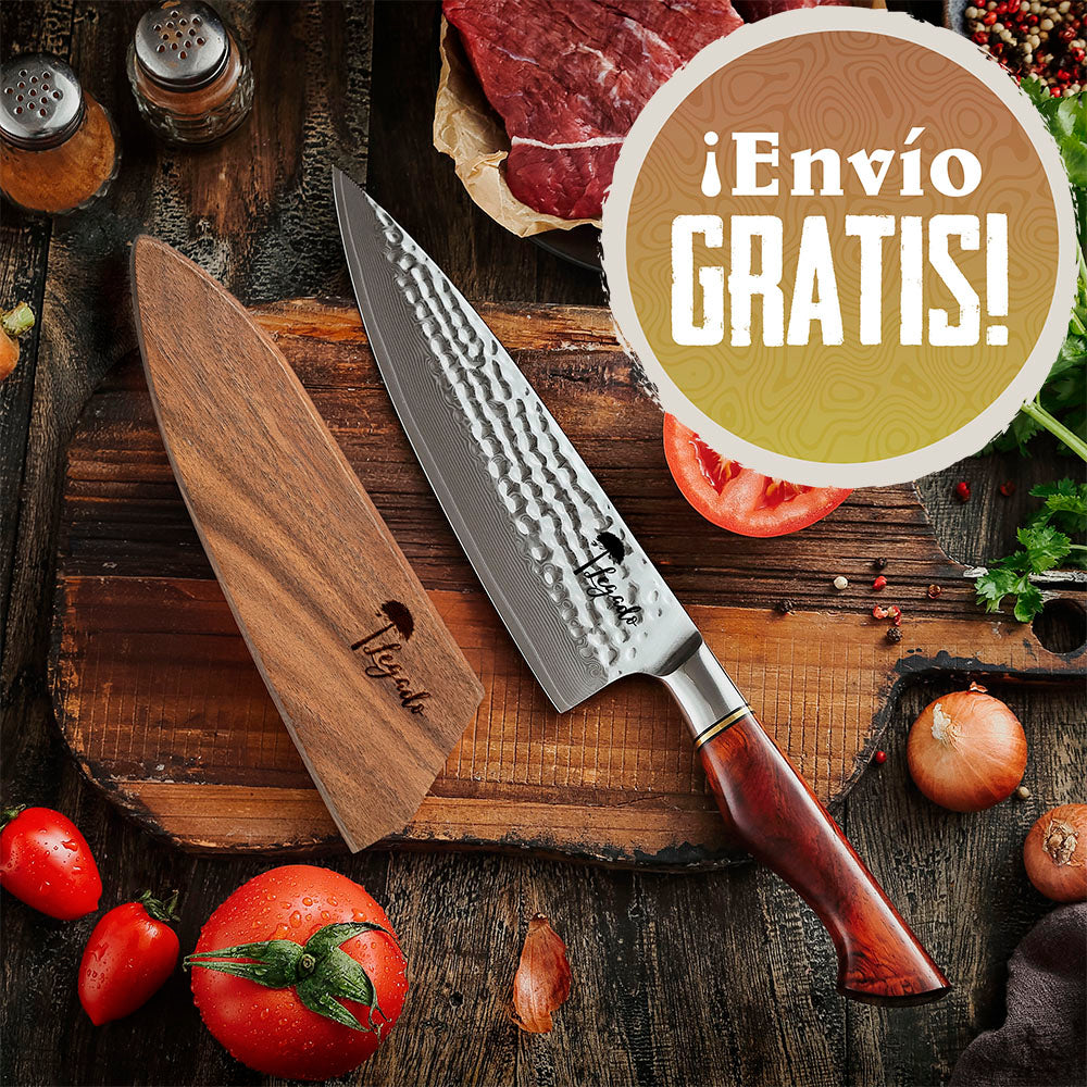 Cuchillo Chef PRO Damasco 73 capas hoja 20 cm - APELLINADO