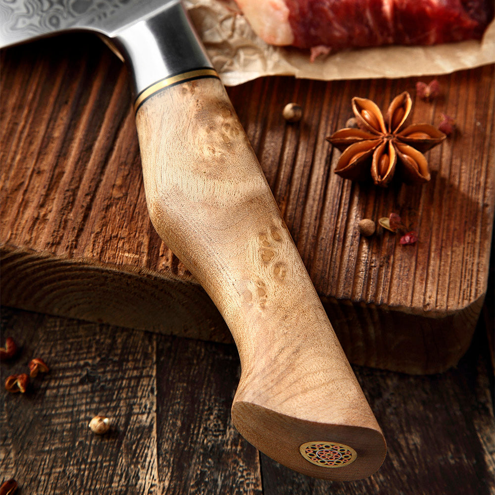 ABEDUL - Cuchillo Chef Damasco 67 capas hoja 20 cm LEGADO
