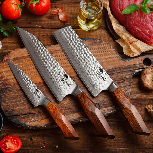 Set Trio Japonés Damasco 49 capas Legado