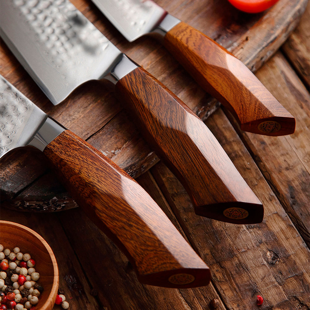 Set Trio Japonés Damasco 49 capas Legado