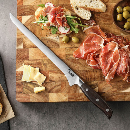 Cuchillo Jamonero Acero Alemán Premium Hoja 26 cm - ROBLE
