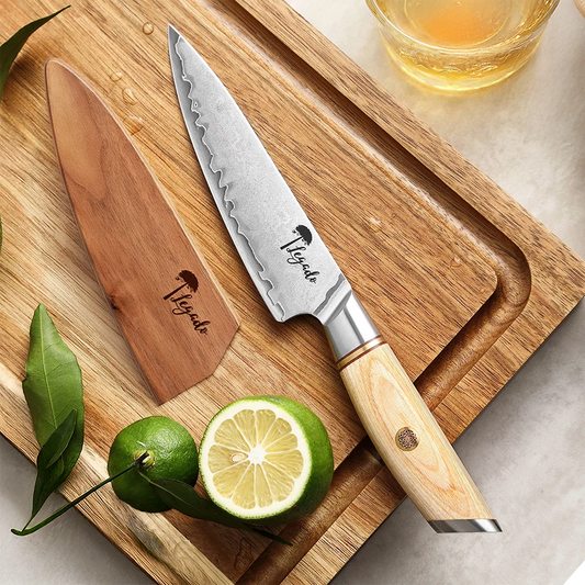 ANDES - Cuchillo Utilitario Damasco 3 capas hoja 13 cm LEGADO