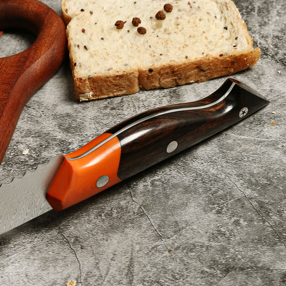 Cuchillo Deshuesador Patagón Damasco 67 capas hoja 14 cm