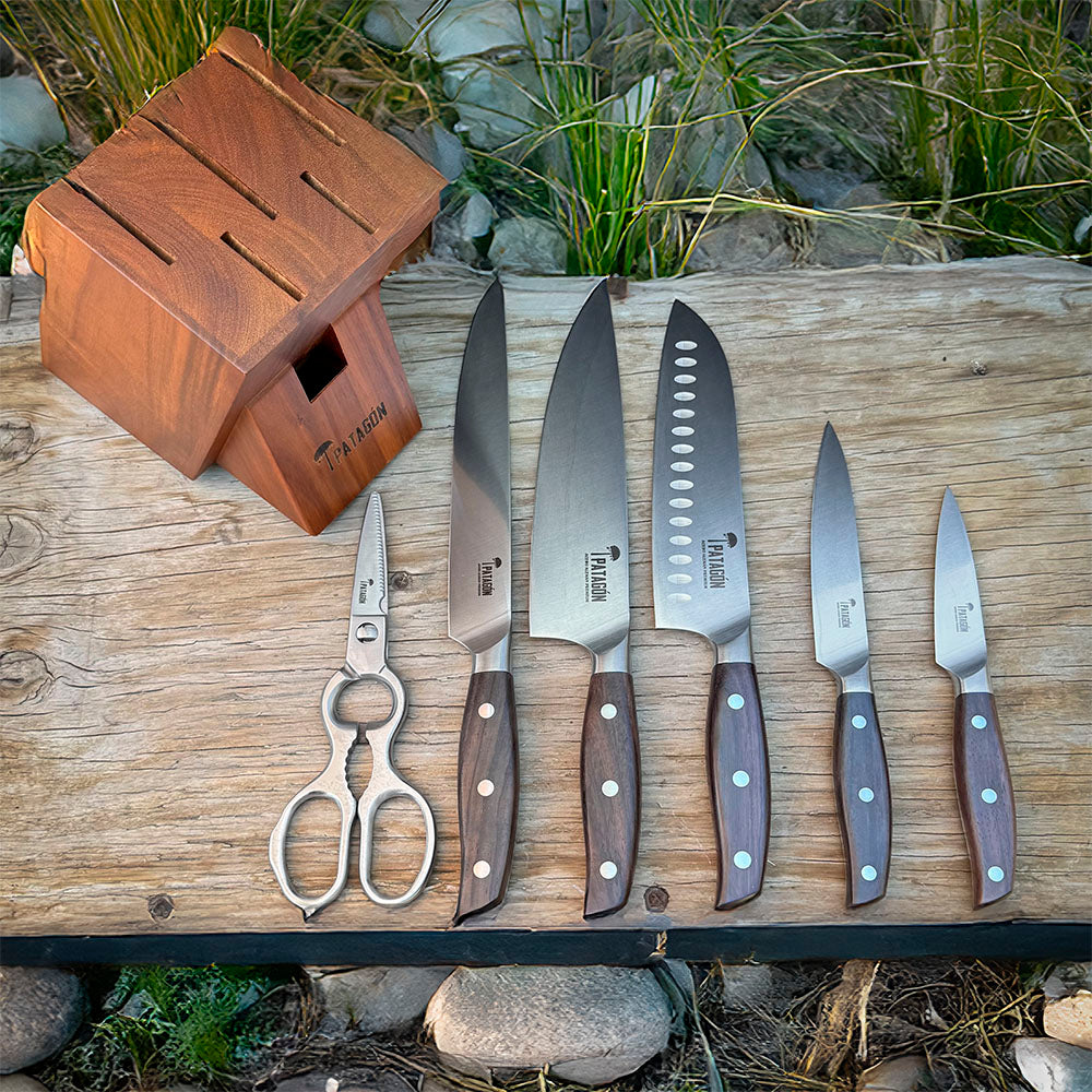 Robles - Set culinario completo de 6 piezas - Cuchillos Mundo Patagon
