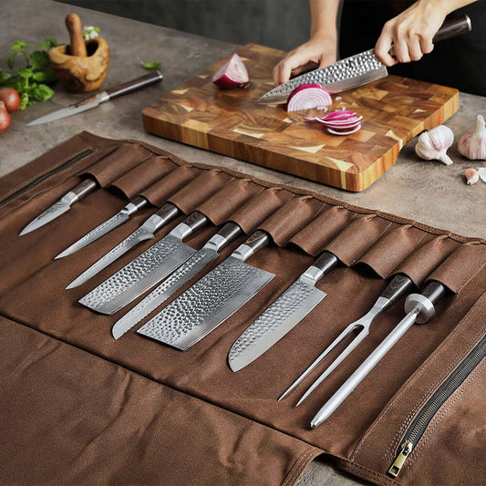 Bolso porta cuchillos profesional de 12 espacios