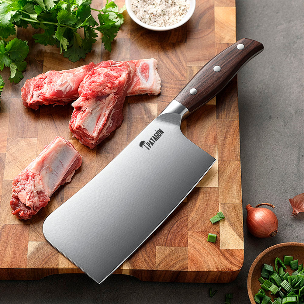 Hacha Patagón Acero Inox. BONE CHOPPER - HUALLE