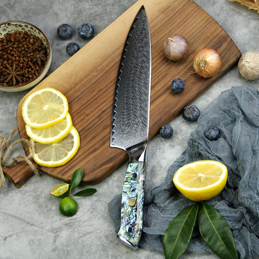 Cuchillo Chef Patagon Damasco 67 capas 20 cm