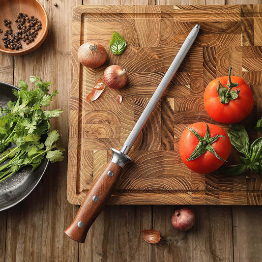 Chaira Astil Ranurada 22 cm PATAGÓN - PELLÍN - Cuchillos Mundo Patagon