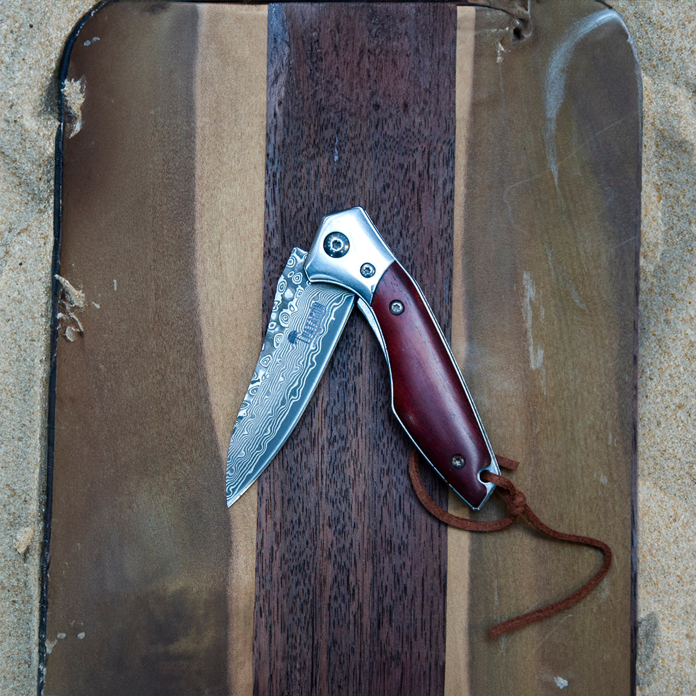 CAIMÁN - Cortapluma Damasco 89 capas PATAGÓN - Cuchillos Mundo Patagon