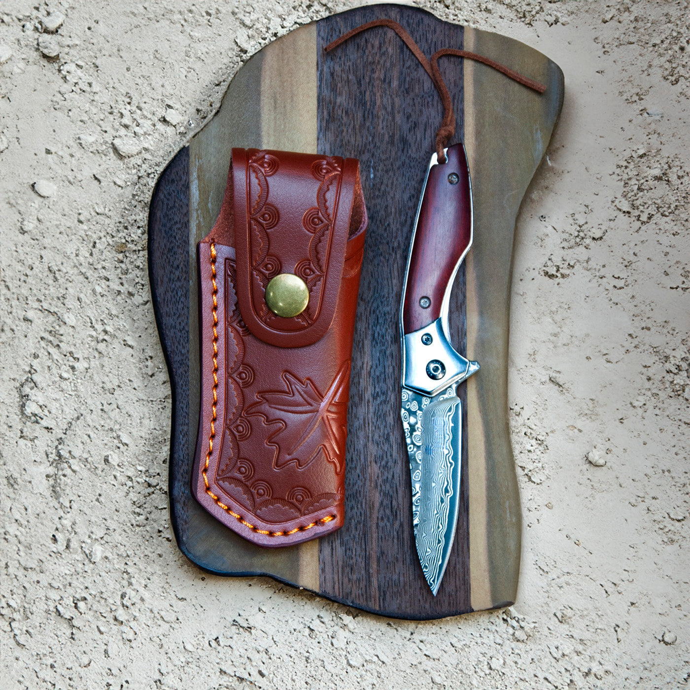 CAIMÁN - Cortapluma Damasco 89 capas PATAGÓN - Cuchillos Mundo Patagon