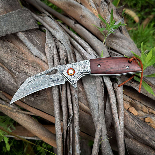 Cortapluma Damasco 89 capas PATAGÓN - CARANCHO - Cuchillos Mundo Patagon