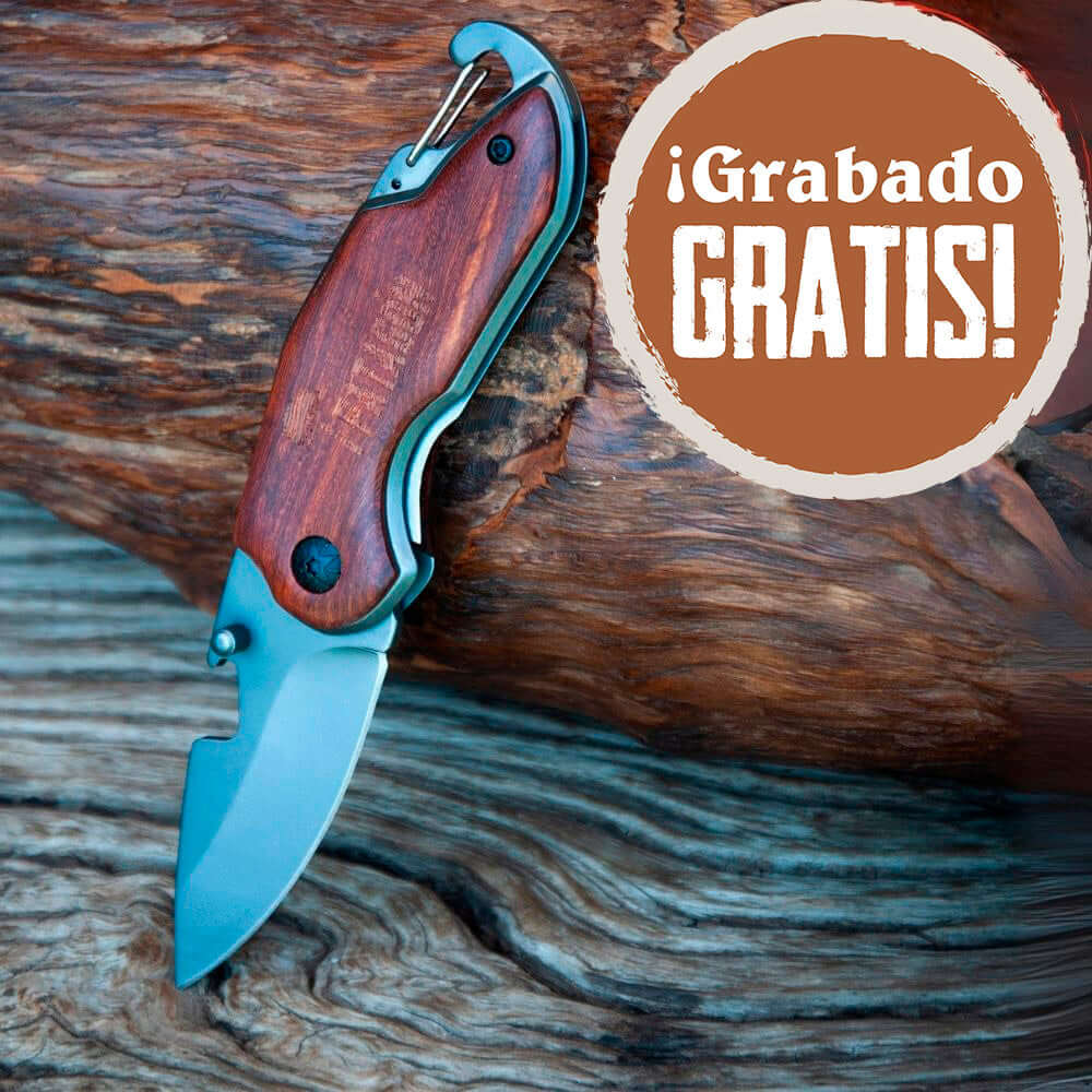 Cortapluma plegable Acero Inox. Revestido 6 cm PATAGÓN - COLORA (6944880099430)