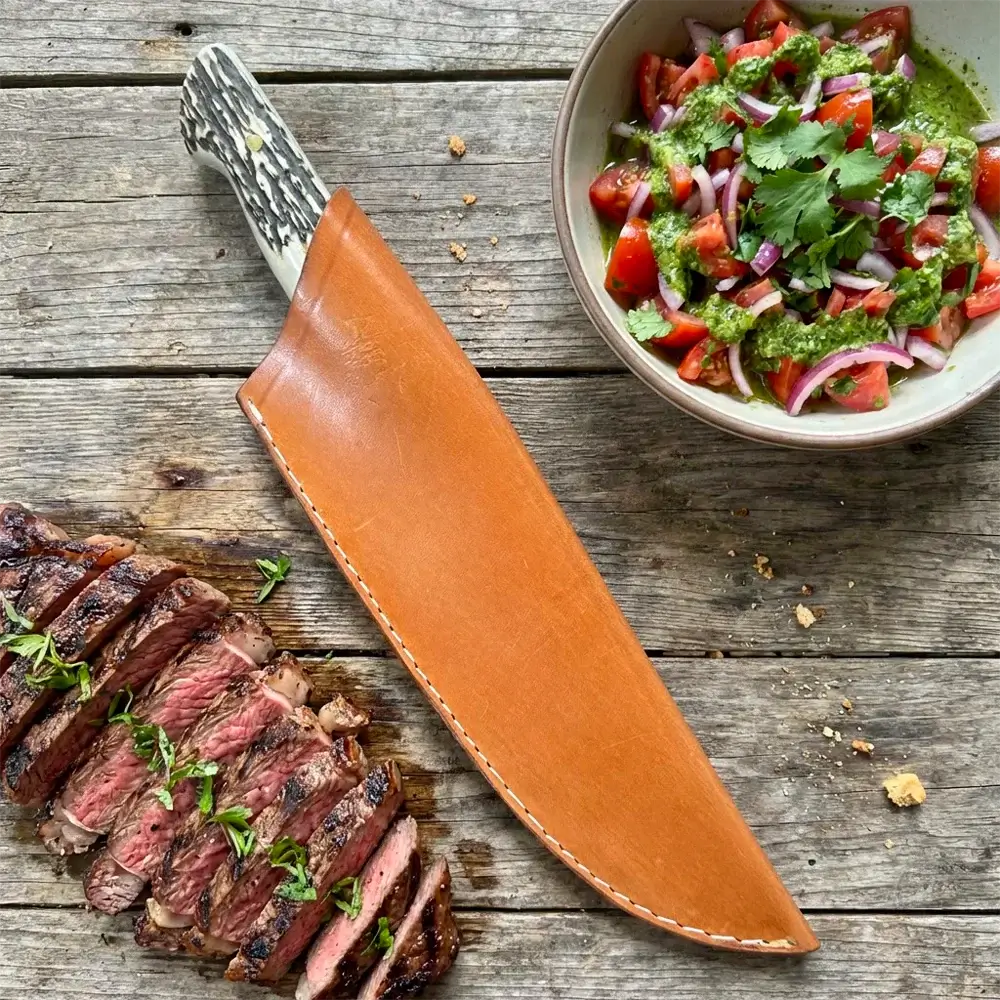 Cuchillo Carnicero Artesanal hoja 18 cm LEGADO - PUMA BLANCO