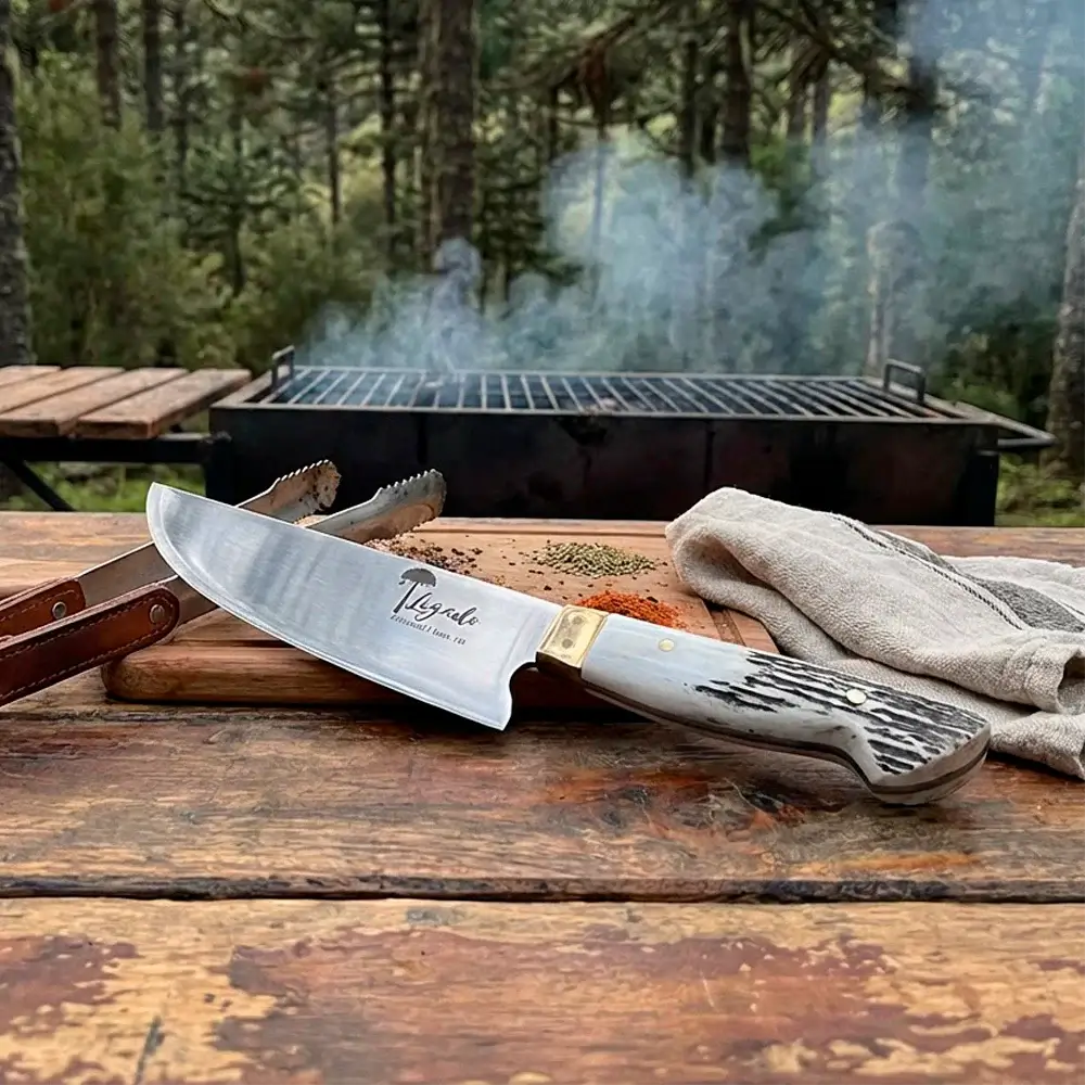 Cuchillo Carnicero Artesanal hoja 18 cm LEGADO - PUMA BLANCO