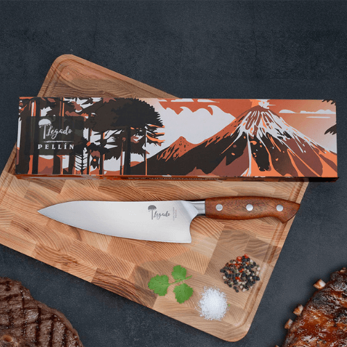 Cuchillo Chef Acero Alemán Premium Hoja 19 cm LEGADO - PELLÍN - Cuchillos Mundo Patagon