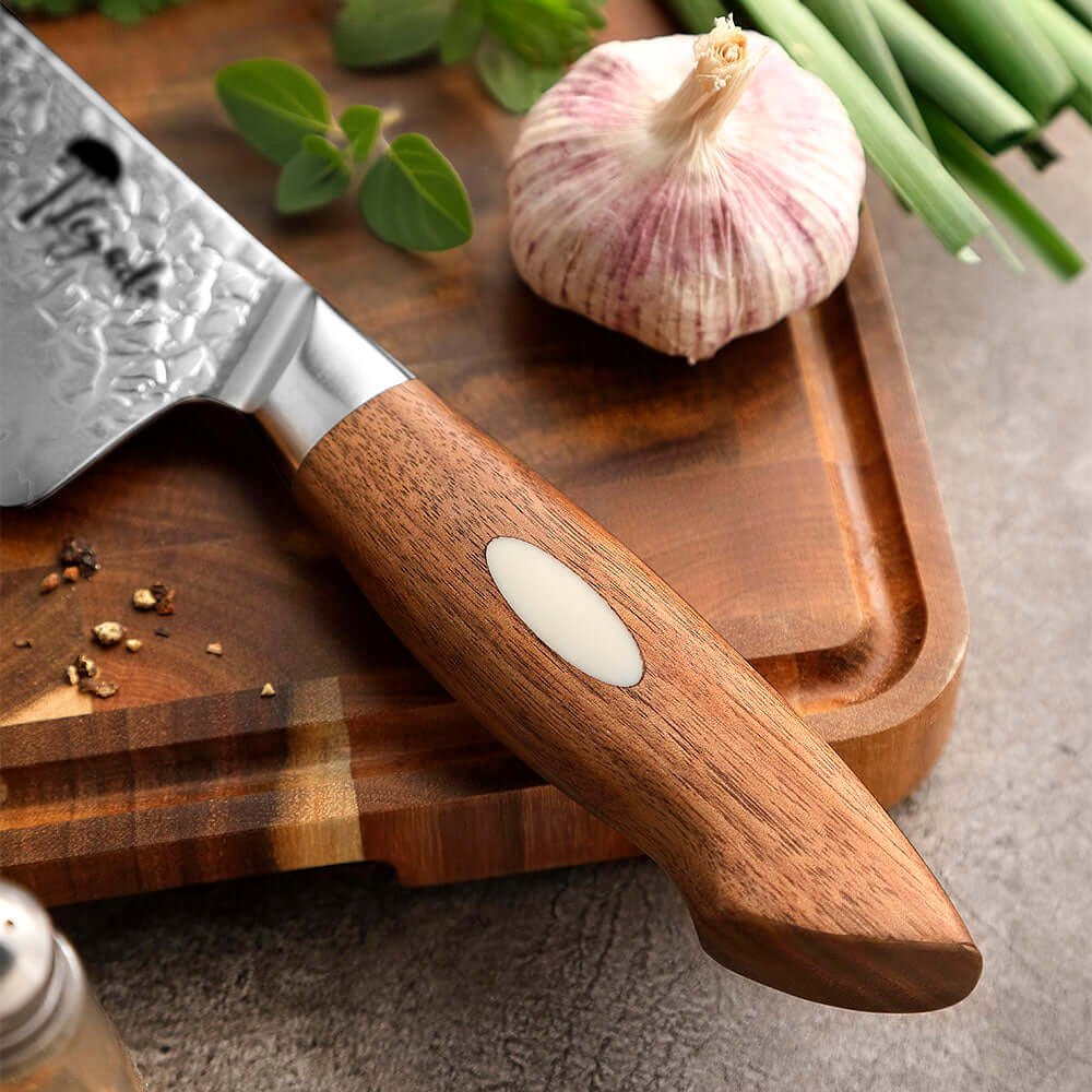 Cuchillo Chef Acero Damasco PRO 110 capas - ALERCE (7043648421990)
