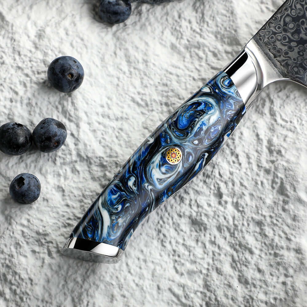 Cuchillo de Chef Acero Damasco 67 capas hoja 20 cm - GLACIAR (6870486646886)