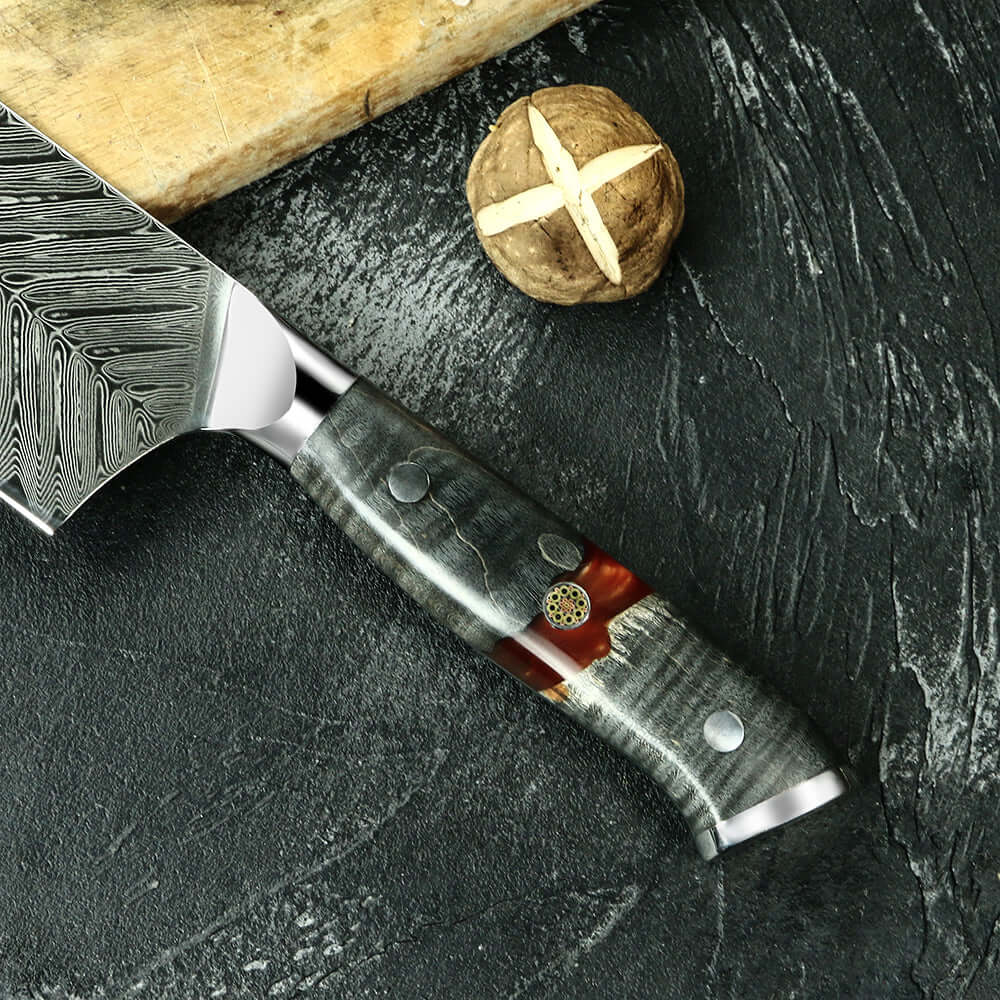 Cuchillo Chef Acero Damasco 73 capas hoja 20 cm PATAGÓN - LLOICA (7232349536358)