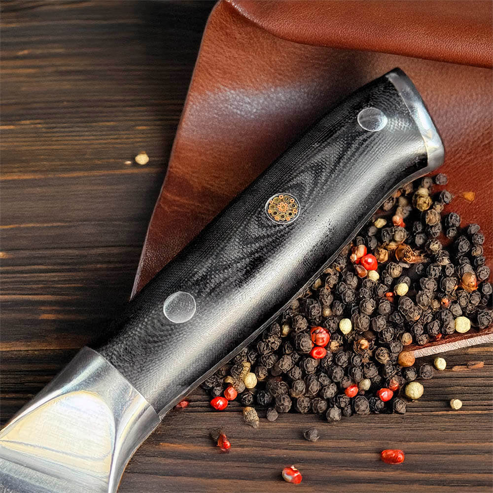 Cuchillo Chef Damasco 67 capas hoja 20 cm PATAGÓN - CARBONO - Cuchillos Mundo Patagon