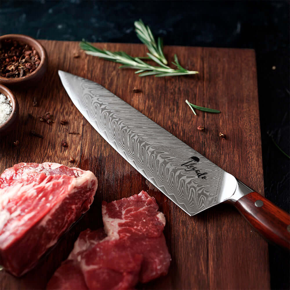 GRAN TRUCHA - Cuchillo Chef PRO Damasco 67 capas hoja 20 cm LEGADO (7571835322470)