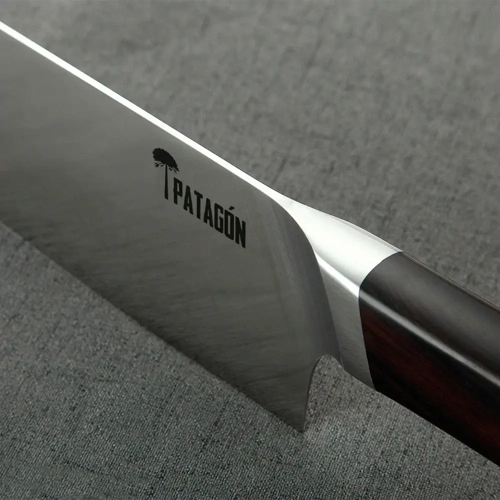 Cuchillo Hacha Bunka Acero Alemán Premium Hoja 20 cm - WENGE