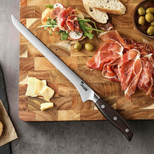 Cuchillo Jamonero Acero Alemán Premium Hoja 26 cm - ROBLE
