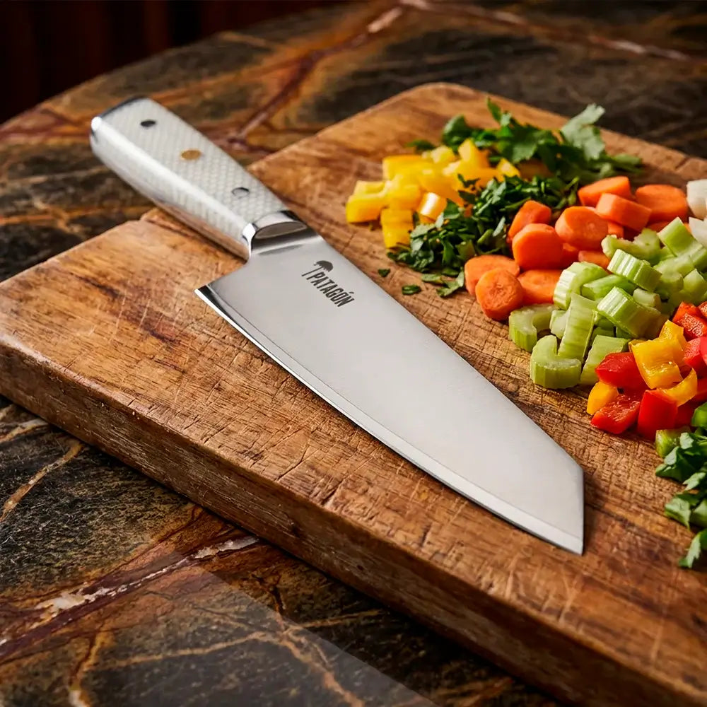 Cuchillo Kiritsuke Acero Revestido hoja 16 cm NEVADO - PATAGÓN (7943373684838)