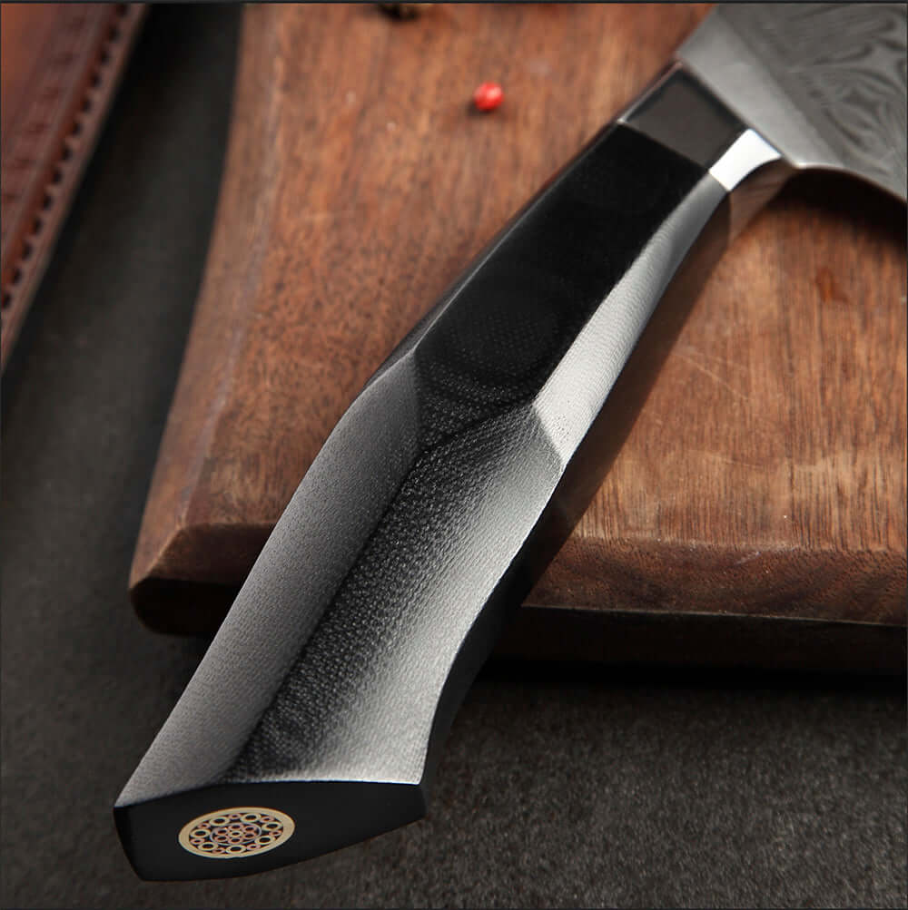 Cuchillo Kiritsuke Damasco 67 capas hoja 20 cm LEGADO - MEDIA NOCHE - Cuchillos Mundo Patagon