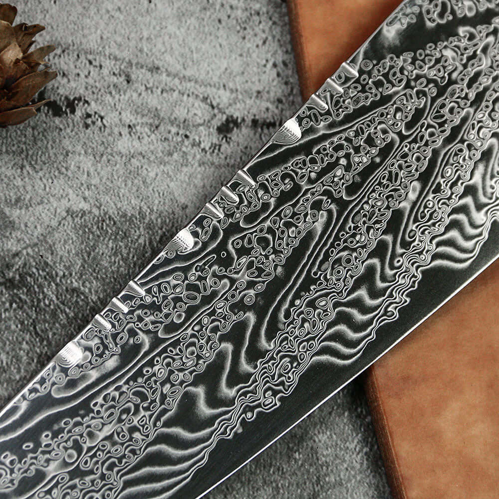 Cuchillo Kiritsuke Patagon Damasco 73 capas 21  cm Mediterraneo (7309210484838)