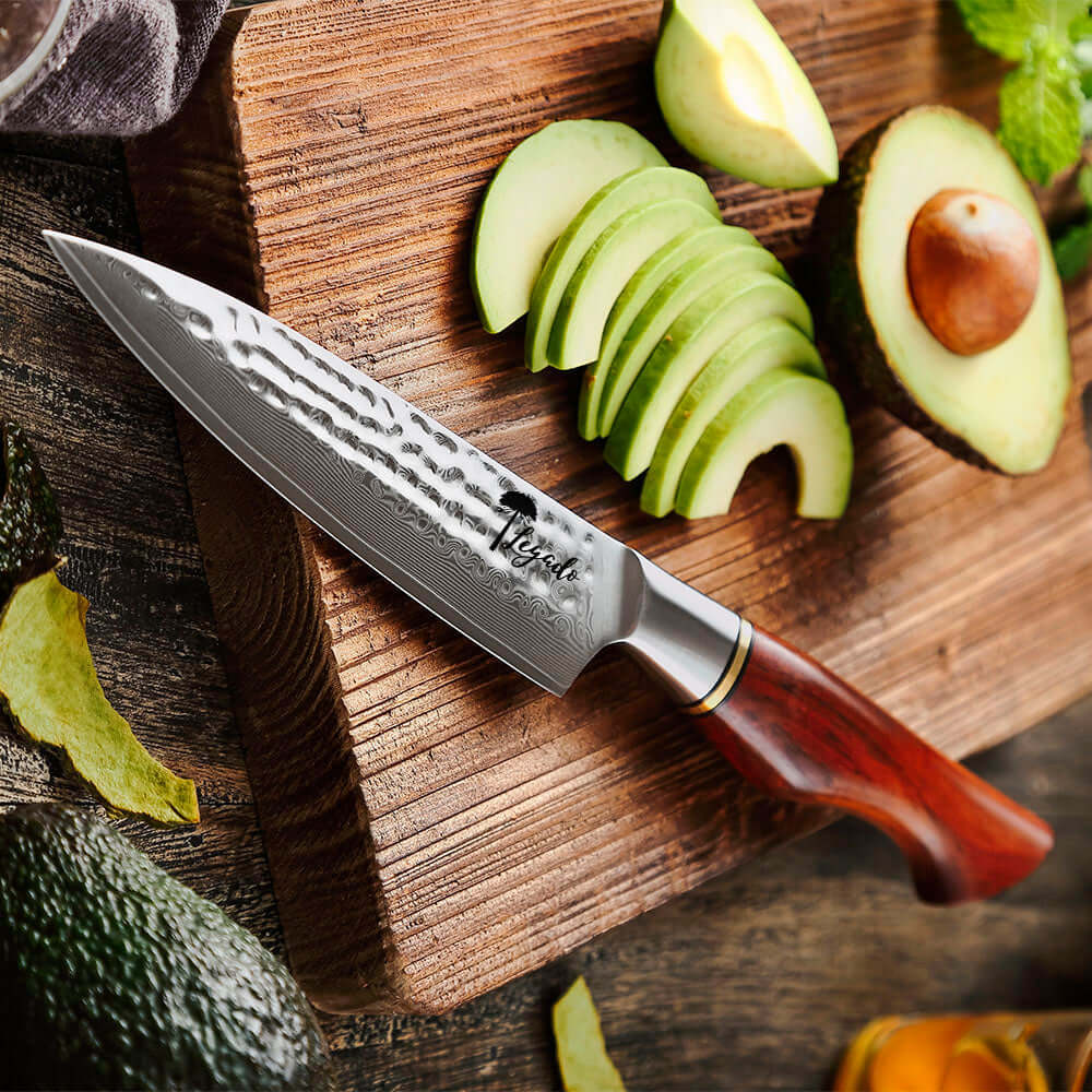 APELLINADO - Cuchillo Utilitario Damasco 73 hoja 13 cm capas LEGADO - Cuchillos Mundo Patagon