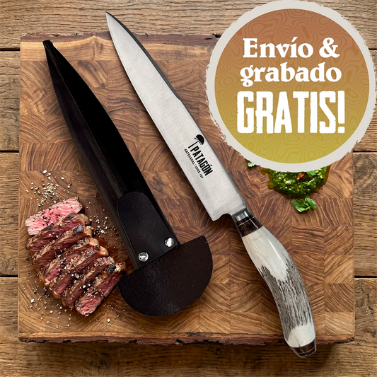 Cuchillo Parrillero Artesanal hoja 20 cm - GAUCHO