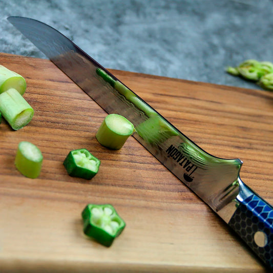 Cuchillo Fileteador en Acero Damasco OCEANO - PATAGÓN