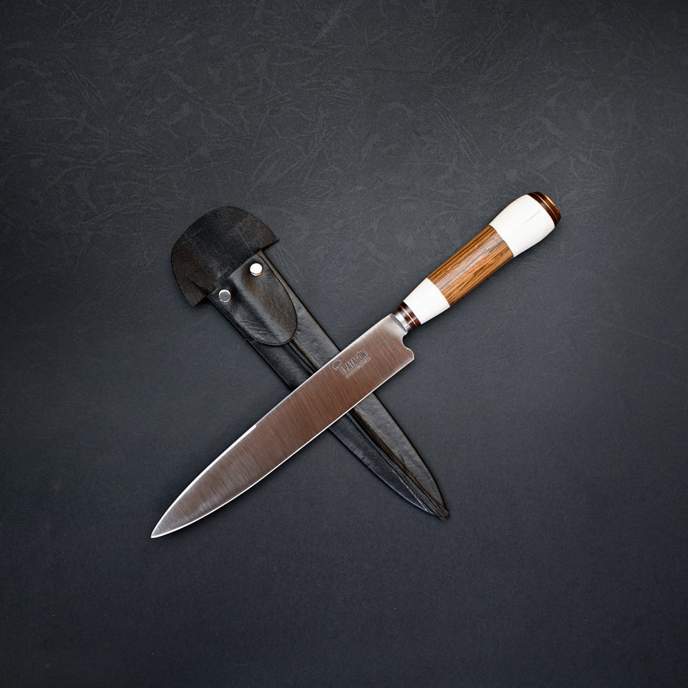 Cuchillo Artesanal Hueso Madera 20 cm