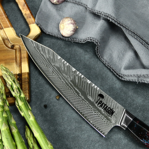 CRUZ DEL SUR - Cuchillo Kiritsuke Patagon Damasco 67 capas 20 cm