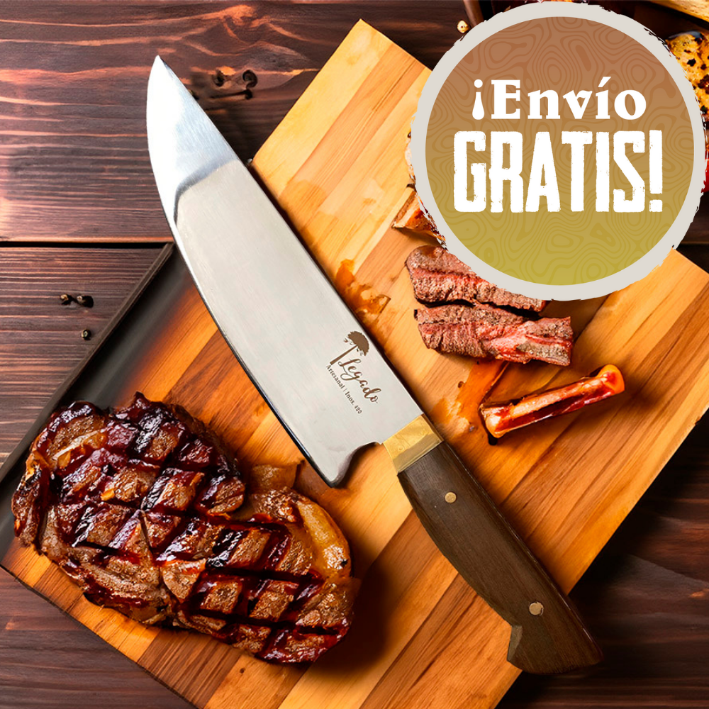 Gran Carnicero Artesanal 22 cm Guayuvirá Premium LEGADO - Cuchillos Mundo Patagon