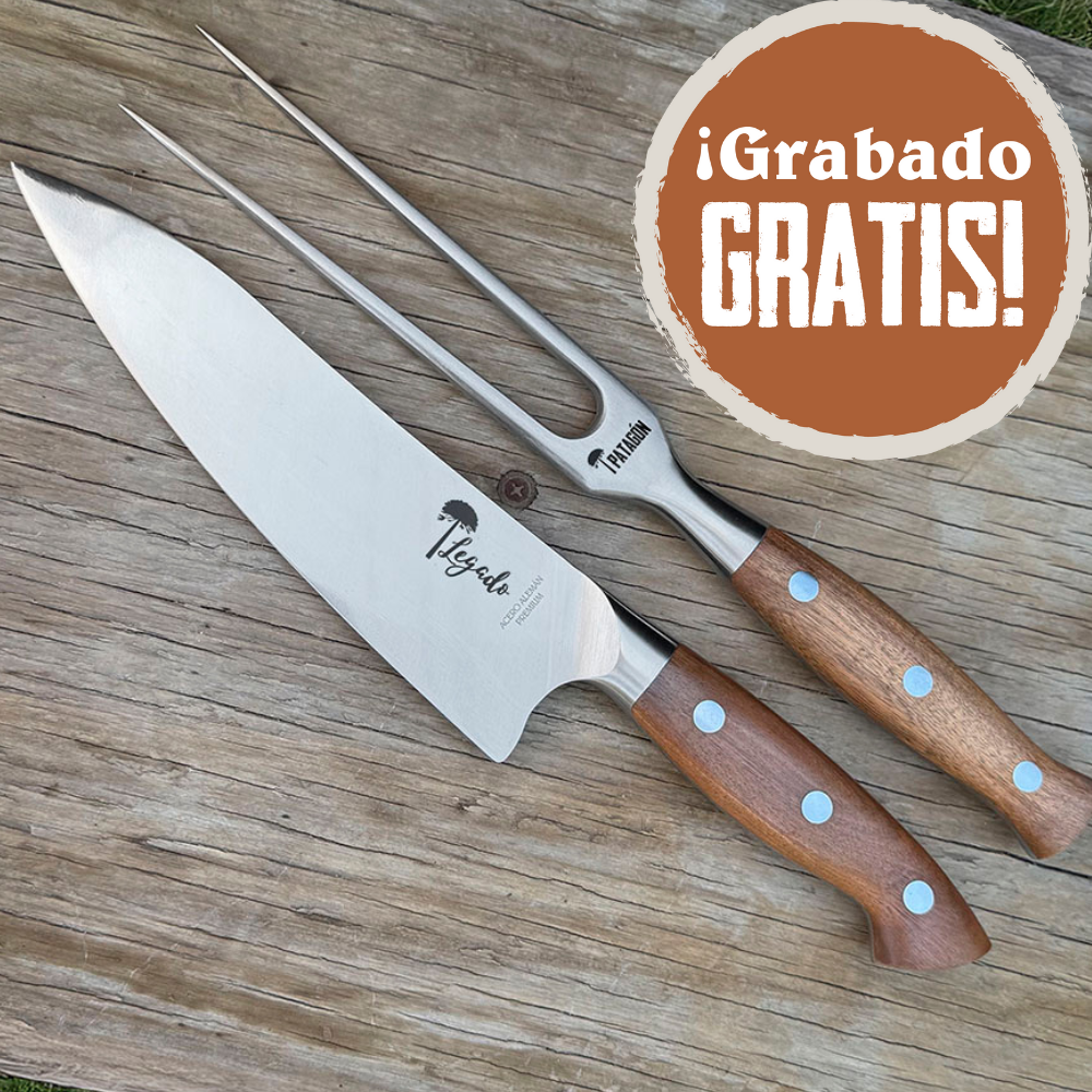 Set parrillero Cuchillo + Tenedor - PELLÍN