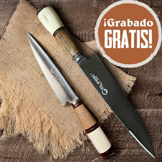 SET 2 cuchillos hermanos gaucho premium EL OMBU