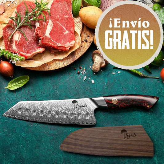 Cuchillo Kiritsuke Acero Damasco 73 capas hoja 18 cm LEGADO - MAGMA