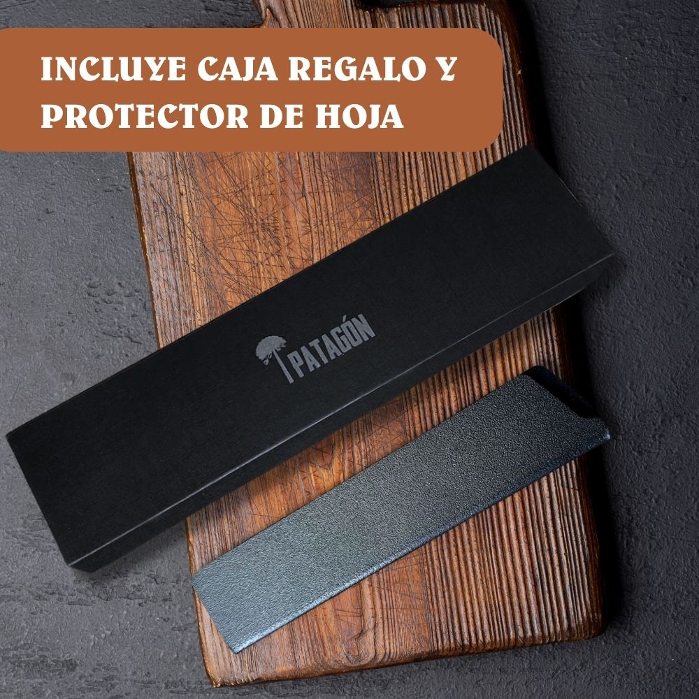 Cuchillo Asador Chef Acero Revestido 3 capas hoja 20 cm PATAGÓN - HUEMUL