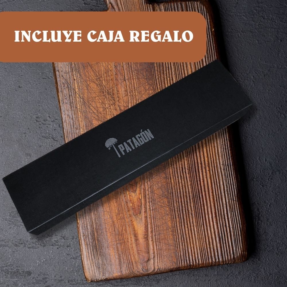 Cuchillo Chef Acero 3 capas AUS Acero Alto Carbono PATAGÓN - Cuchillos Mundo Patagon