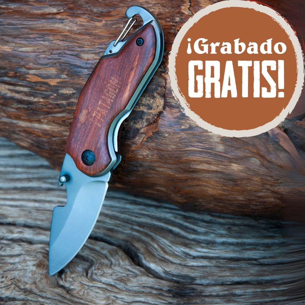 Cortapluma plegable Acero Inox. Revestido 6 cm PATAGÓN - COLORA